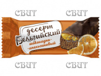 десерт Бельгийский со вкусом шоколада и апельсина 500г/6шт O503  СПЕЦЦЕНА