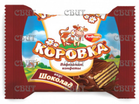 Коровка вкус Шоколад (вафельные) 250г/6шт СПЕЦЦЕНА